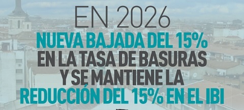 El recibo de la Tasa de Basuras bajará en Torrejón de Ardoz hasta un 15% en este 2026 bonificaciones fiscales 2026
