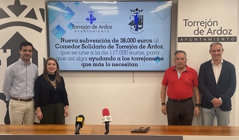 El alcalde de Torrejón de Ardoz, Alejandro Navarro, concede otra subvención extraordinaria de 38.000 euros al Comedor Solidario subvencion comedor solidario extraordinaria