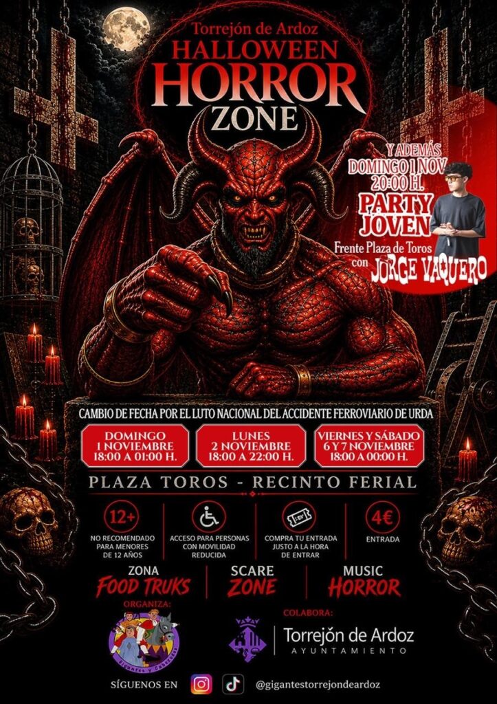 Cartel Halloween Horror Zone 11 Torrejón de Ardoz